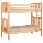 Canwood Alpine II Twin over Twin Bunk Bed w/ Vertical Ladder/Rail in Natural