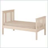 Canwood Base Camp Twin Bed in White