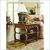 Hammary Siena Rectangular Storage End Table in Tuscany