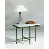 Hammary East Park Rectangular End Table in Gunmetal