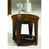 Hammary Oasis Oval End Table in Cherry/Walnut