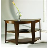 Hammary Oasis Demilune Sofa Table in Cherry/Walnut