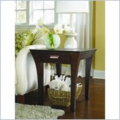 Hammary Urban Flair Rectangular Drawer End Table in Umber