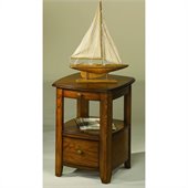 Hammary Primo Chairside Table in Brown