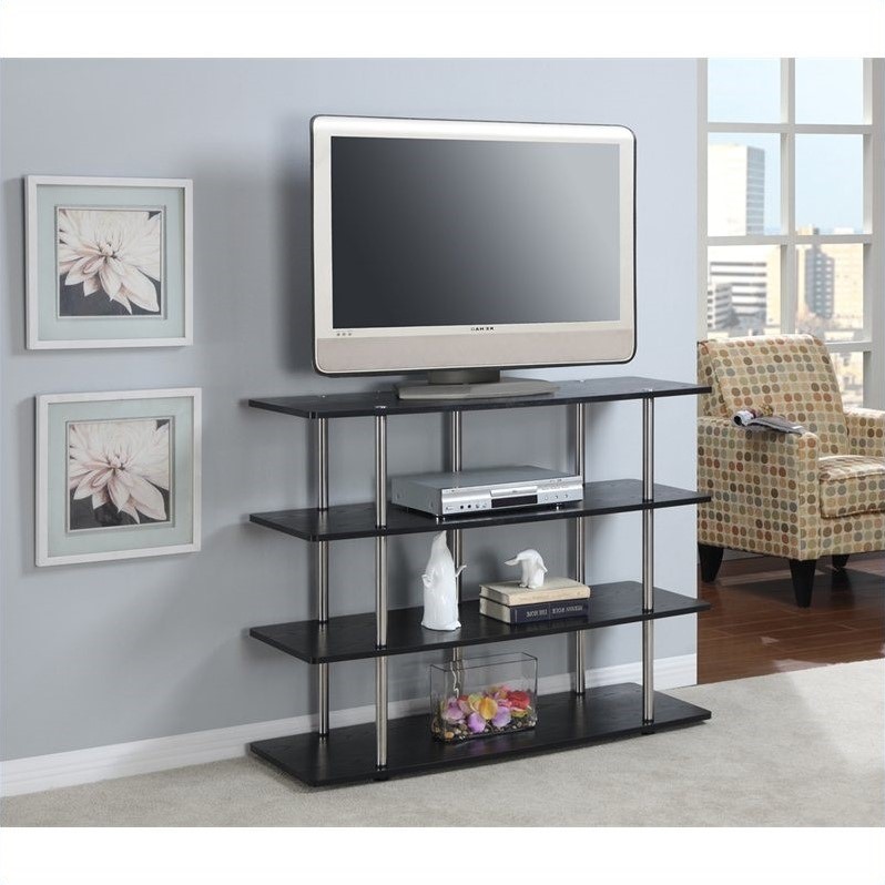 Convenience Concepts Designs2Go XL Highboy Black TV Stand eBay