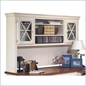 Kathy Ireland Home by Martin Furniture   Southampton Oyster Deluxe Hutch Top for L-Shape Desk