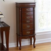 Southern Enterprises Richmond Medium Mahogany Jewelry Armoire