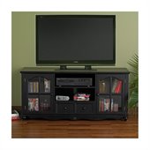 Southern Enterprises Coventry Black Wood TV Stand
