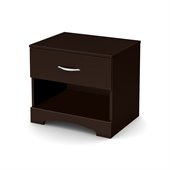 South Shore Back Bay Nightstand in Dark Chocolate