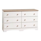 South Shore Newbury Collection Double Dresser in White