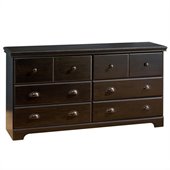 South Shore Mountain Lodge Double Dresser in Ebony