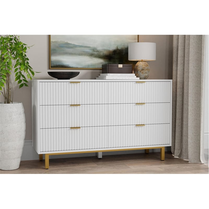 modern contemporary dresser Aitjunz 8 Drawers for Bedroom, 55" Wide Dressers & Chest of Drawers w/Curved Profile Design, Wood Mid Century Storage Dressers Organizer for Bedroom, Living Room, Natural Oak : Home Sealed with a water Contemporary Cabin 6 Drawer Maple