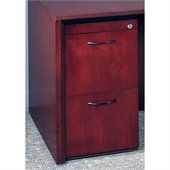 Mayline Corsica 2 Drawer Vertical Wood Filing Pedestal for Credenza