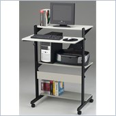 Mayline Mobile Wood Computer Desk
