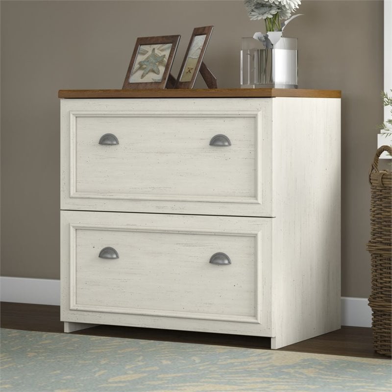 Bush Fairview 2 Drawer Lateral Wood File White Filing