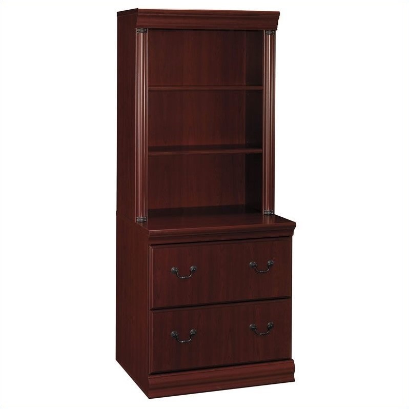 Bush Birmingham Lateral File w/Hutch Set Bookcase eBay