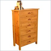 Venture Horizon Nouvelle 6 Drawer Chest in Pine Finish