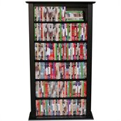 Venture Horizon Single 50-Inch CD DVD Wall Rack Media Storage, Available in Multiple Finishes