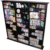 Venture Horizon Triple 76-Inch Tall CD DVD Wall Rack Media Storage, Available in Multiple Finishes