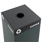 Safco Public Square Can/Glass Hole Lid for Recycling Receptacle Base