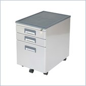 Eurostyle Edsel Low Metal Mobile 3 Drawer File Cabinet