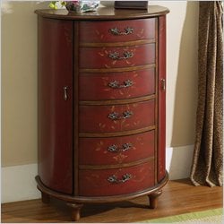 Pulaski Accents Jewelry Chest in Ruby