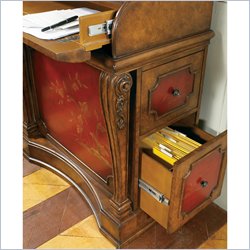 Pulaski Accents Secretary Desk in Brown/Red