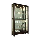 Pulaski Chocolate Cherry 46 Inch Wide Curio Cabinet