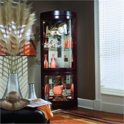 Pulaski Chocolate Cherry Corner Curio