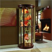 Pulaski Preference 32 Inch Wide Half Round Curio Cabinet