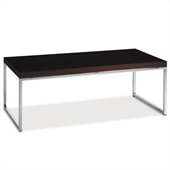 Avenue Six Wallstreet Rectangle Wood Top Coffee Table in Espresso