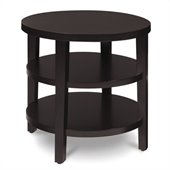 Avenue Six Merge 20 Inch Round Espresso End Table