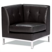 Avenue Six Wall Street Espresso Corner Chair