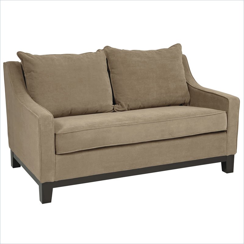 Avenue Six Regent Love Seat in Easy Brownstone