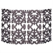 Uniflame 4 Fold Bronze Cast Aluminum Fireplace Screen