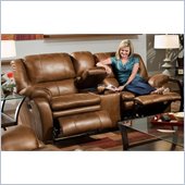 Catnapper Cordoba Reclining Console Loveseat in Wheat