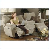 Catnapper Madison Reclining Sofa with Drop Table in Sable and Earth