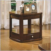 Homelegance Sidney End Table with Drawer and Shelf