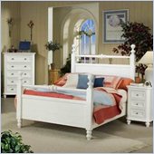 Homelegance Hanna Panel Poster Bed in White Finish