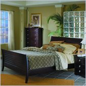Homelegance Syracuse Queen Sleigh Bed in Merlot Finish