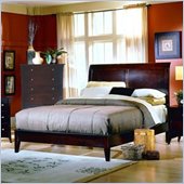 Homelegance Bourgeois Contemporary Panel Bed in Cherry Finish