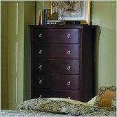 Homelegance Syracuse 6 Drawer Chest in Merlot Finish