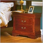 Homelegance Dijon Cherry 2 Drawer Nightstand