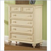 Wynwood Hadley Point 5 Drawer Chest in Antique Parchment Finish