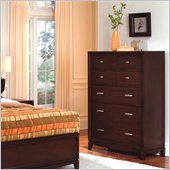 Wynwood Henley 5 Drawer Chest in Russet Brown Cherry Finish
