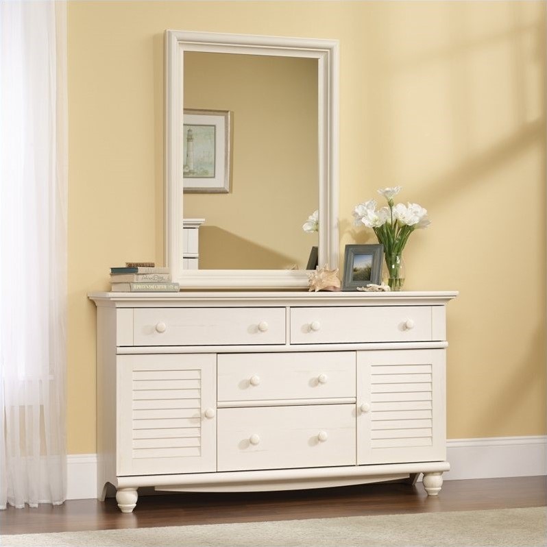 Sauder White Dresser sauder harbor view antiqued white dresser ebay Sauder White Dresser sauder harbor view antiqued white dresser ebay