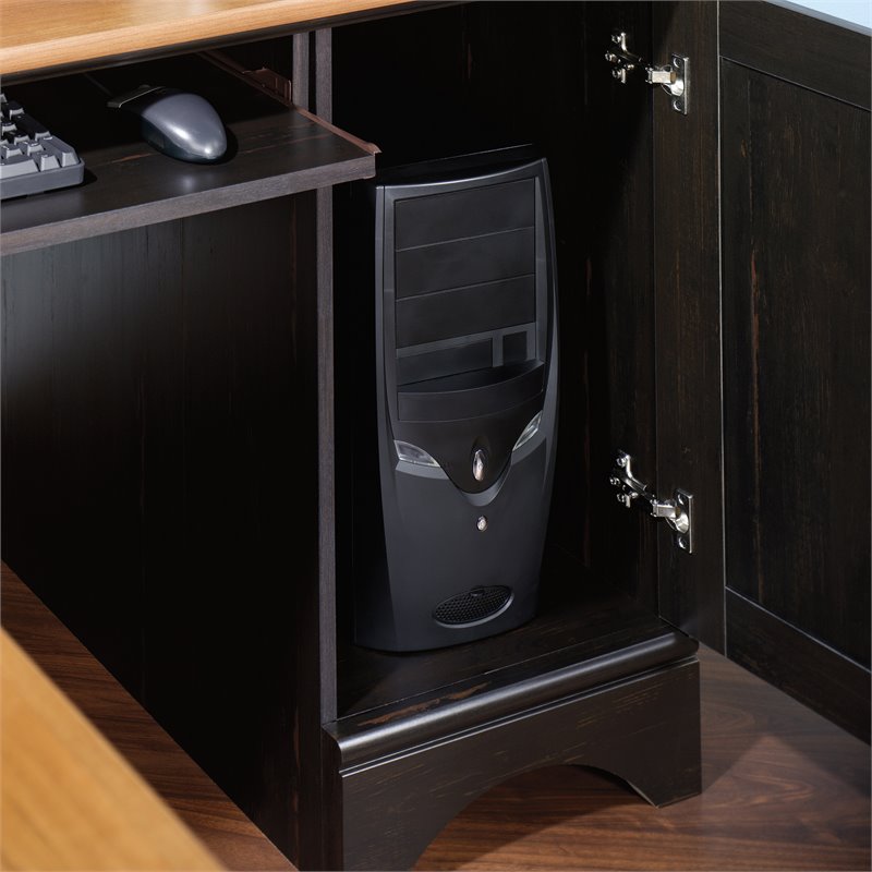 Sauder Harbor View Corner Antiqued Paint Computer Desk On Popscreen Sauder Harbor View Corner Antiqued Paint Computer Desk