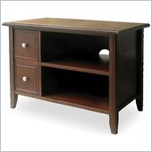 Winsome Solid Beechwood TV Stand in Antique Walnut Finish