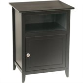 Winsome Solid Wood End Table in Black