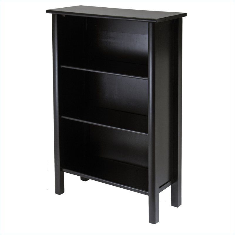 Winsome Liso 3 Shelf 44"H Wood Bookcase in Espresso - 92731